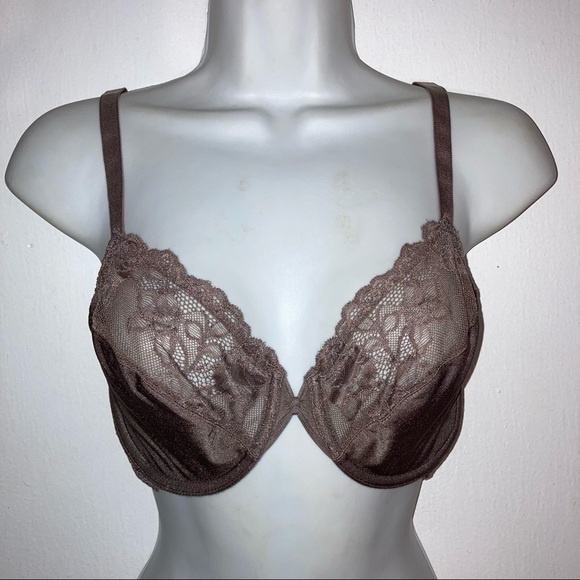 Wacoal Other - Wacoal Lace Unlined Underwire Bra 36C Taupe